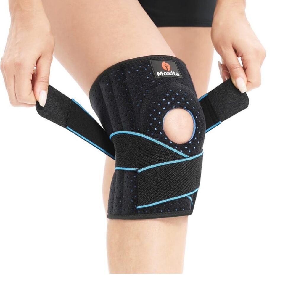 Moxita Knee‎ Brace Black Blue Knee Pain Tendinitis Arthritis